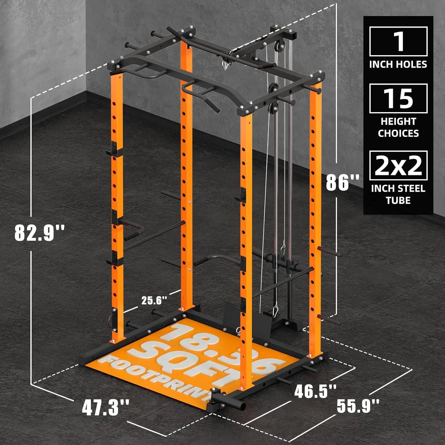 1200-Pound Capacity Power Rack