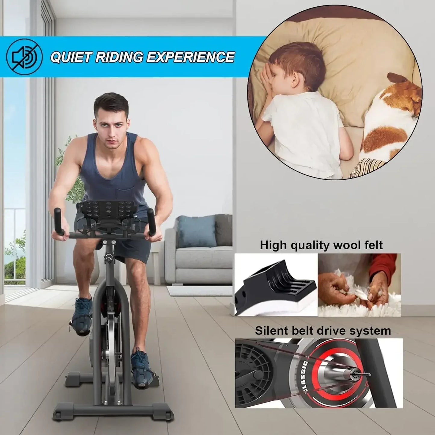 Indoor Exercise Cycling Bike